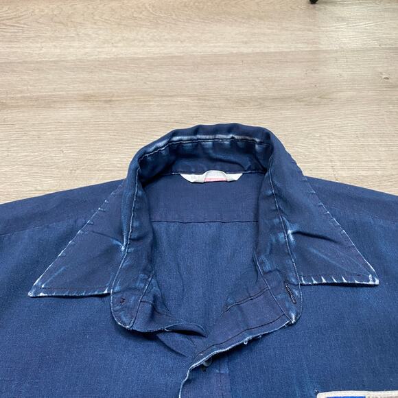 Vintage USPS Mailman Uniform Button Up Shirt Men's XL - Picture 11 of 12